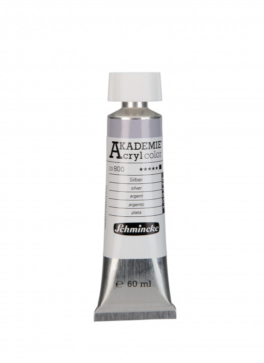 AKADEMIE Acryl Color 60ml Tube-Silber