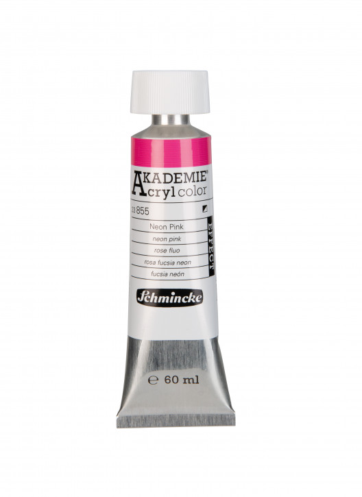 AKADEMIE Acryl Color 60ml Tube-Neon Pink