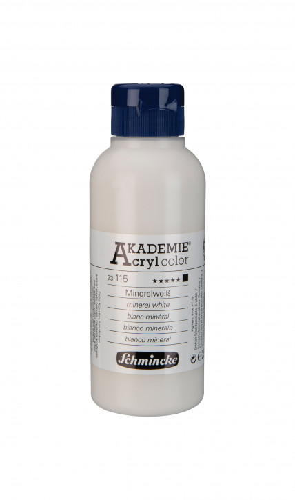 AKADEMIE Acryl Color 250ml Tube-Mineralweiß