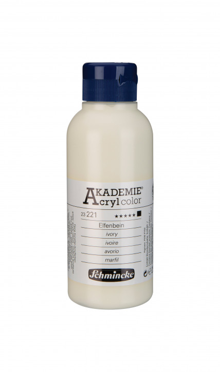 AKADEMIE Acryl Color 250ml Tube-Elfenbein