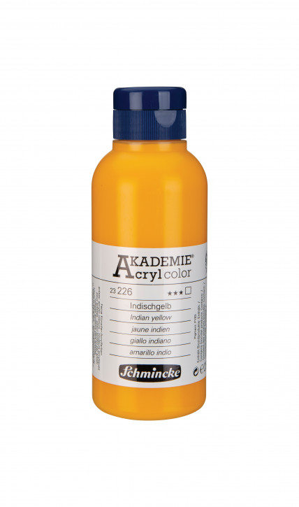 AKADEMIE Acryl Color 250ml Tube-Indischgelb