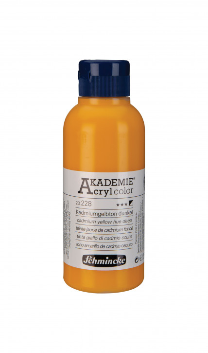 AKADEMIE Acryl Color 250ml Tube-Kadmiumgelb dunkel