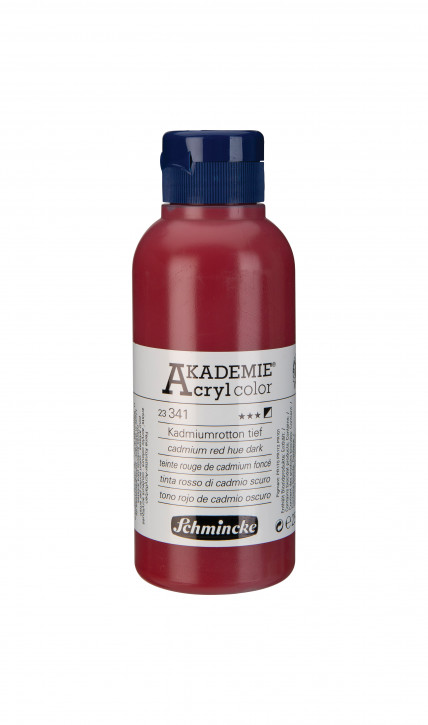 AKADEMIE Acryl Color 250ml Tube-Kadmiumrot tief