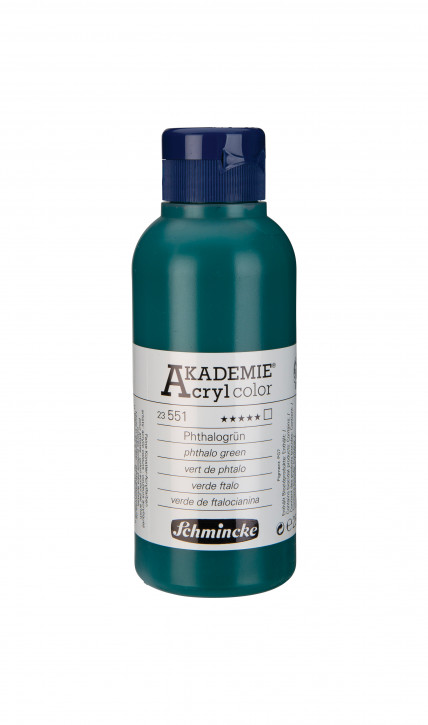 AKADEMIE Acryl Color 250ml Tube-Phthalogrün