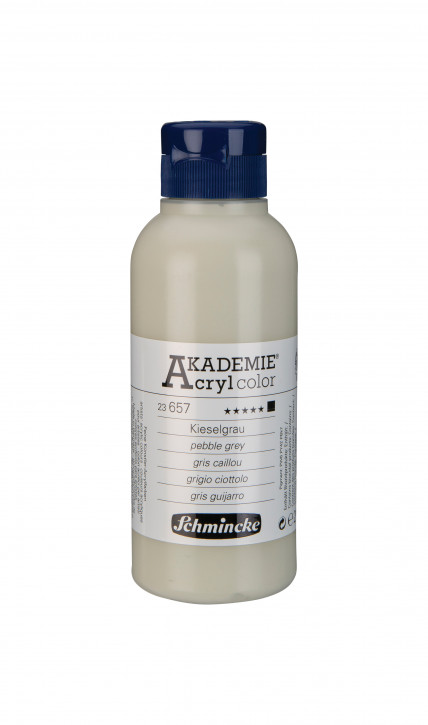 AKADEMIE Acryl Color 250ml Tube-Kieselgrau