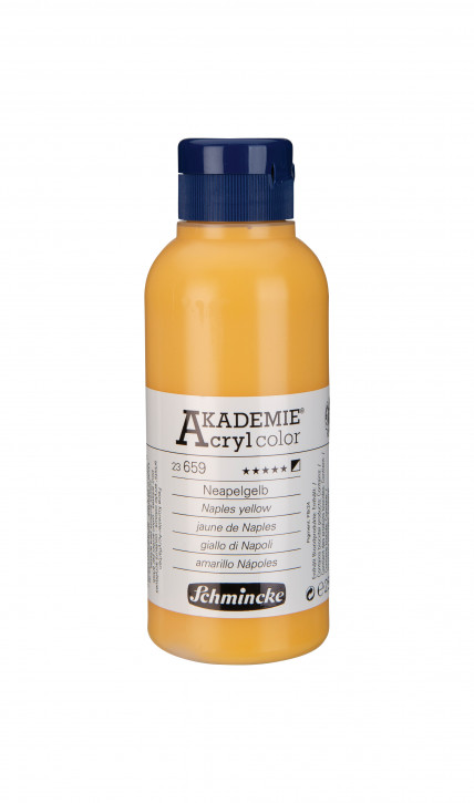 AKADEMIE Acryl Color 250ml Tube-Neapelgelb