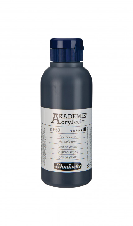 AKADEMIE Acryl Color 250ml Tube-Paynesgrau