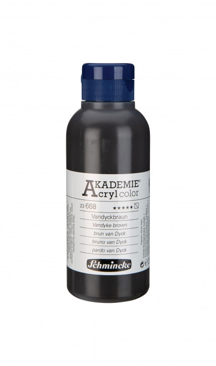 AKADEMIE Acryl Color 250ml Tube-Vandyckbraun