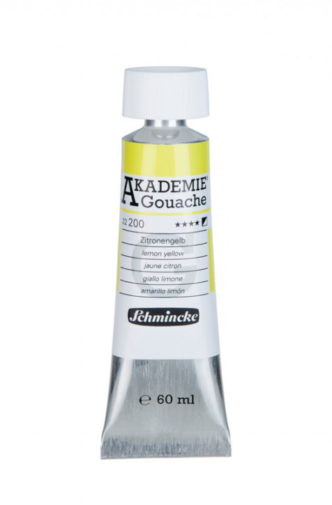 AKADEMIE® Gouache, Zitronengelb Tube 60 ml, Sorte 22