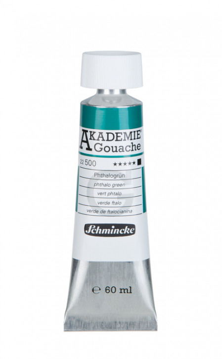 AKADEMIE® Gouache, Phthalogrün Tube 60 ml, Sorte 22