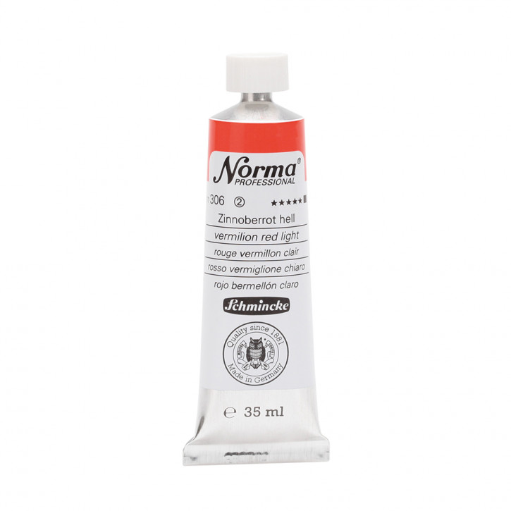 Schmincke Norma Professional, 35 ml, Zinnoberrot hell
