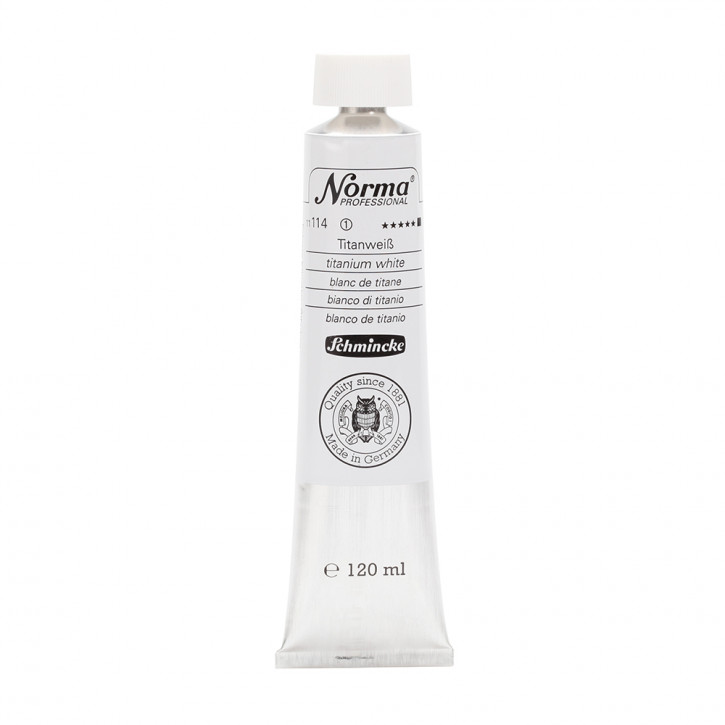 Schmincke Norma Professional, 120 ml, Titanweiß