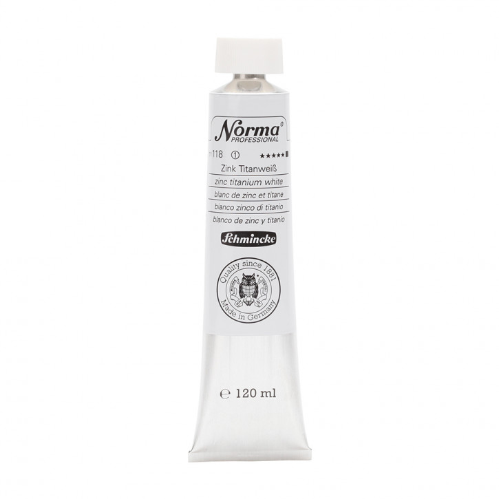 Schmincke Norma Professional, 120 ml, Zink-Titanweiß