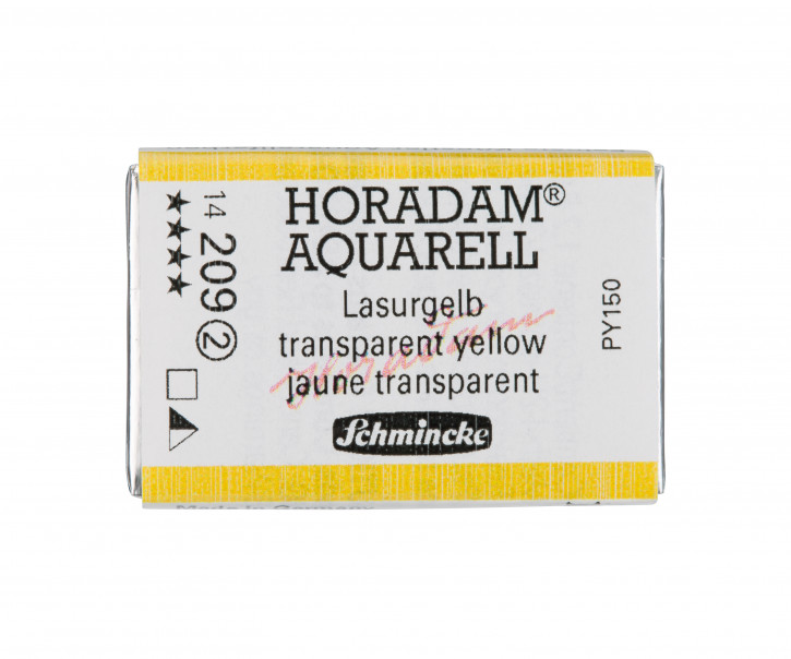 SCHMINCKE HORADAM® Feinste Künstler-Aquarellfarben, Lasurgelb 209, 1/1 Näpfchen