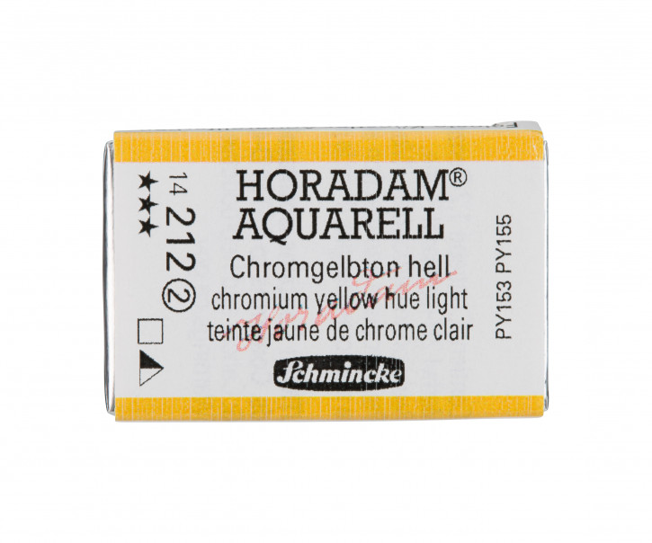 SCHMINCKE HORADAM® Feinste Künstler-Aquarellfarben, Chromgelbton hell 212, 1/1 Näpfchen