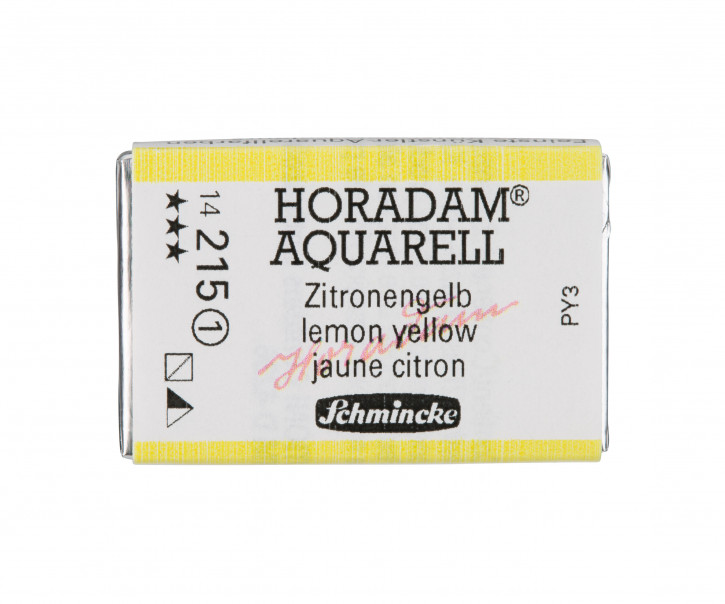 SCHMINCKE HORADAM® Feinste Künstler-Aquarellfarben, Zitronengelb 215, 1/1 Näpfchen