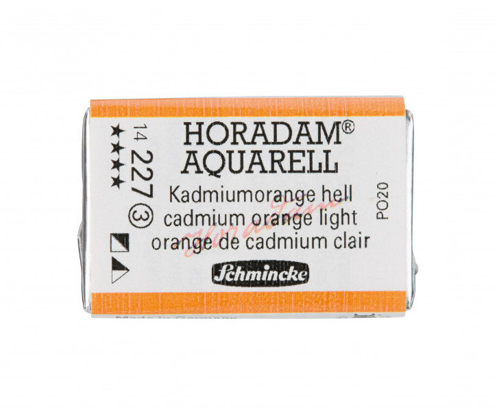 SCHMINCKE HORADAM® Feinste Künstler-Aquarellfarben, Kadmiumorange hell 227, 1/1 Näpfchen