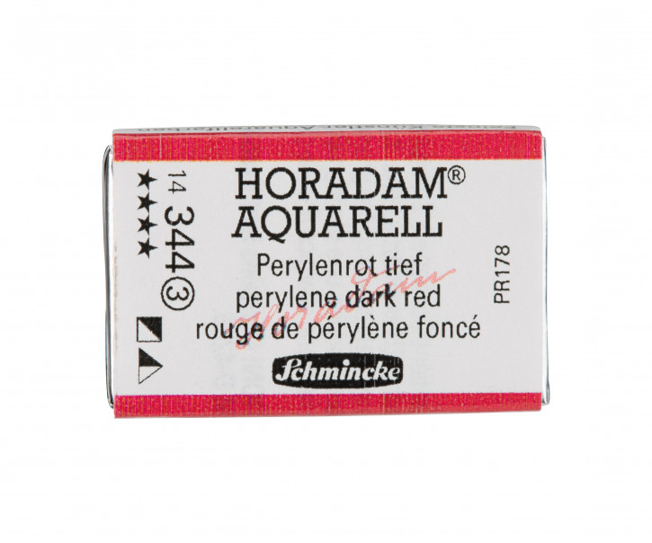 SCHMINCKE HORADAM® Feinste Künstler-Aquarellfarben, Perylenrot tief 344, 1/1 Näpfchen