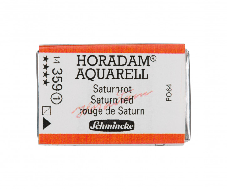 SCHMINCKE HORADAM® Feinste Künstler-Aquarellfarben, Saturnrot 359, 1/1 Näpfchen