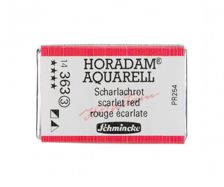 SCHMINCKE HORADAM® Feinste Künstler-Aquarellfarben, Scharlachrot 363, 1/1 Näpfchen