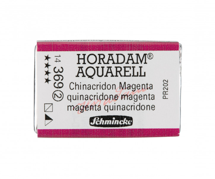 SCHMINCKE HORADAM® Feinste Künstler-Aquarellfarben, Chinacridon Magenta 369, 1/1 Näpfchen