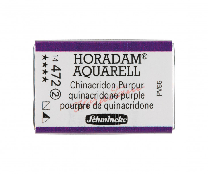 SCHMINCKE HORADAM® Feinste Künstler-Aquarellfarben, Chinacridon Purpur 472, 1/1 Näpfchen