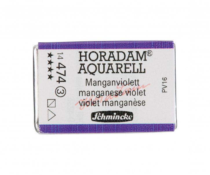 SCHMINCKE HORADAM® Feinste Künstler-Aquarellfarben, Manganviolett 474, 1/1 Näpfchen