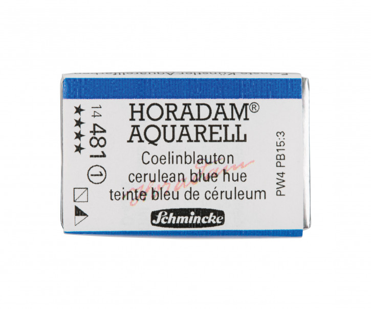 SCHMINCKE HORADAM® Feinste Künstler-Aquarellfarben, Coelinblauton 481, 1/1 Näpfchen