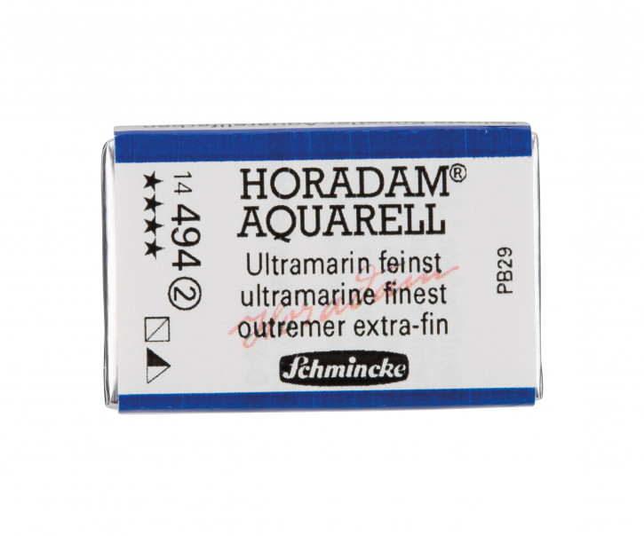 SCHMINCKE HORADAM® Feinste Künstler-Aquarellfarben, Ultramarin feinst 494, 1/1 Näpfchen