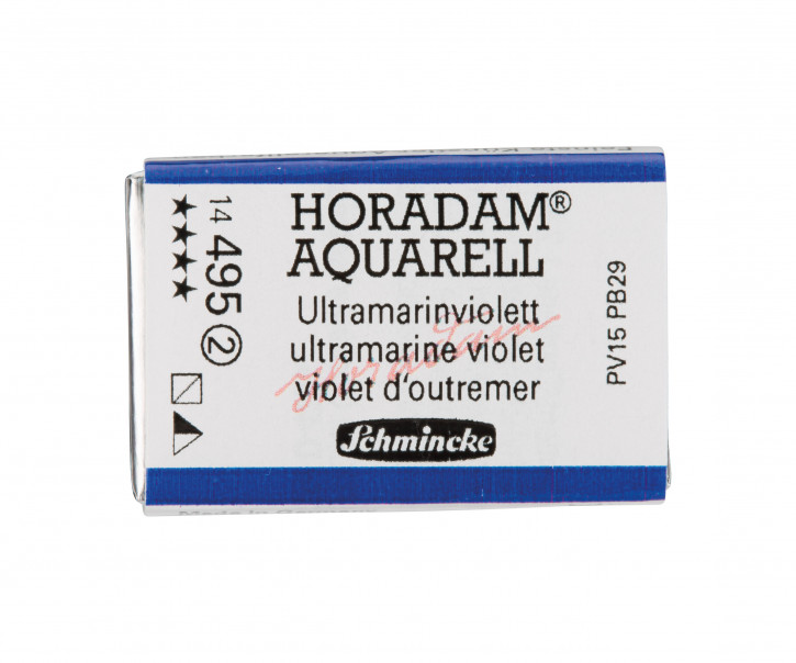 SCHMINCKE HORADAM® Feinste Künstler-Aquarellfarben, Ultramarinviolett 495, 1/1 Näpfchen