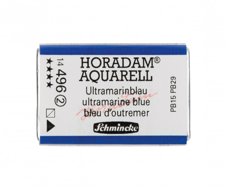 SCHMINCKE HORADAM® Feinste Künstler-Aquarellfarben, Ultramarinblau 496, 1/1 Näpfchen