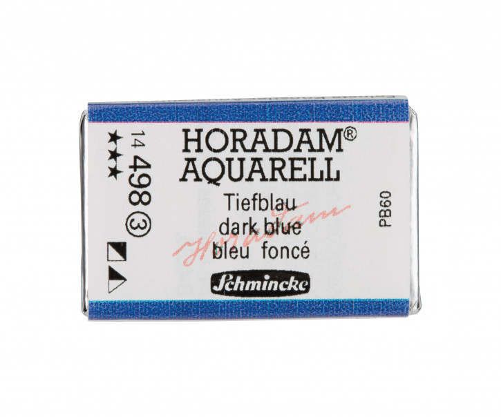 SCHMINCKE HORADAM® Feinste Künstler-Aquarellfarben, Tiefblau 498, 1/1 Näpfchen