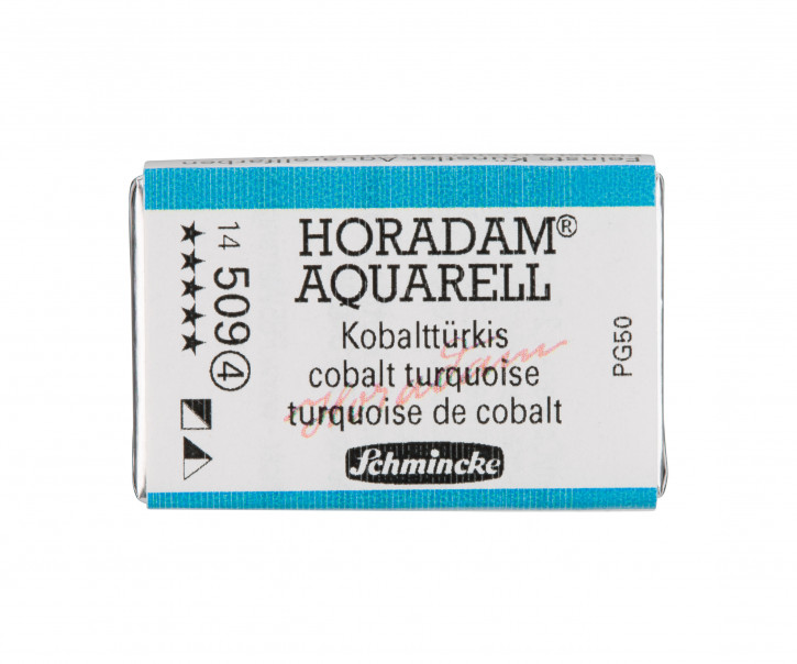 SCHMINCKE HORADAM® Feinste Künstler-Aquarellfarben, Kobalttürkis 509, 1/1 Näpfchen