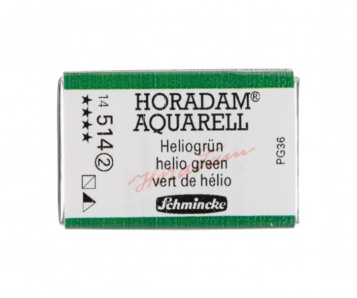 SCHMINCKE HORADAM® Feinste Künstler-Aquarellfarben, Heliogrün 514, 1/1 Näpfchen