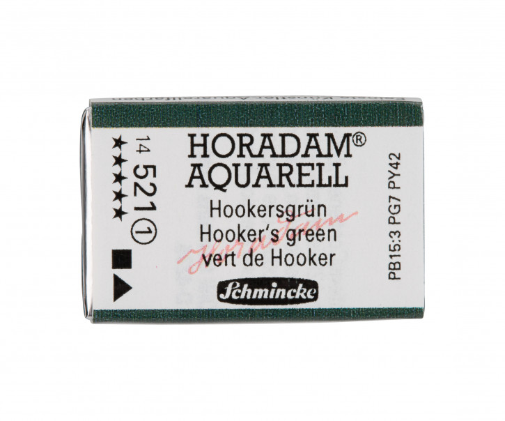 SCHMINCKE HORADAM® Feinste Künstler-Aquarellfarben, Hookersgrün 521, 1/1 Näpfchen