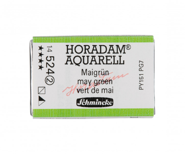 SCHMINCKE HORADAM® Feinste Künstler-Aquarellfarben, Maigrün 524, 1/1 Näpfchen