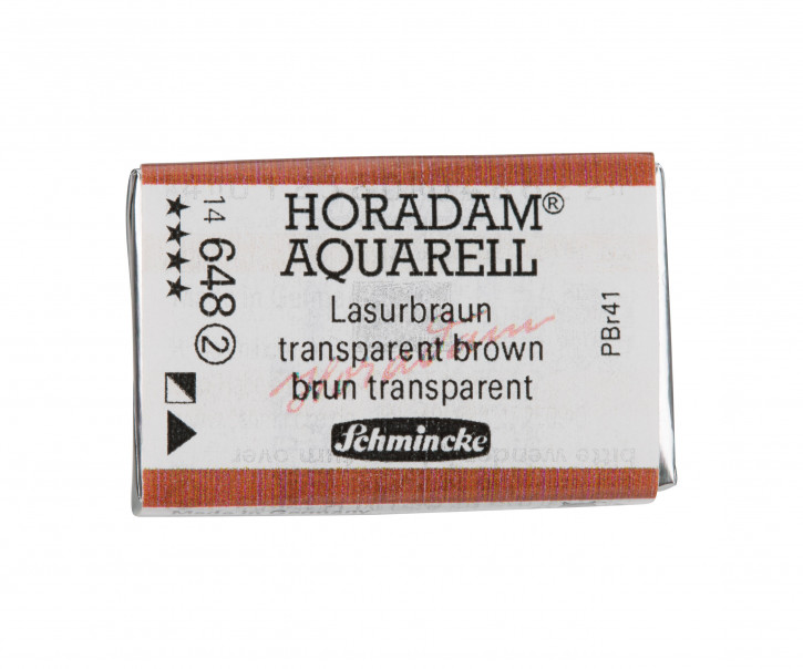 SCHMINCKE HORADAM® Feinste Künstler-Aquarellfarben, Lasurbraun 648, 1/1 Näpfchen