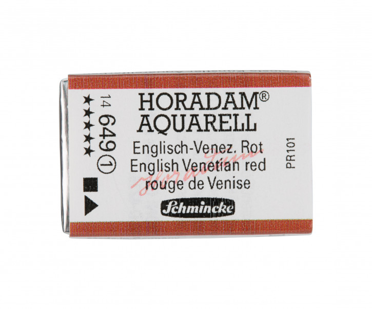 SCHMINCKE HORADAM® Feinste Künstler-Aquarellfarben, Englisch-Venizianisch Rot 649, 1/1 Näpfchen