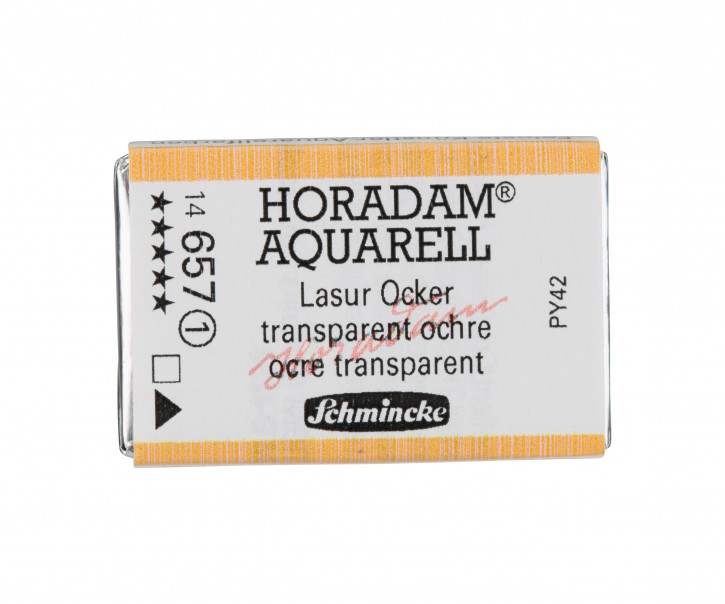 SCHMINCKE HORADAM® Feinste Künstler-Aquarellfarben, Lasur Ocker 657, 1/1 Näpfchen