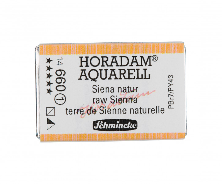 SCHMINCKE HORADAM® Feinste Künstler-Aquarellfarben, Siena natur 660, 1/1 Näpfchen