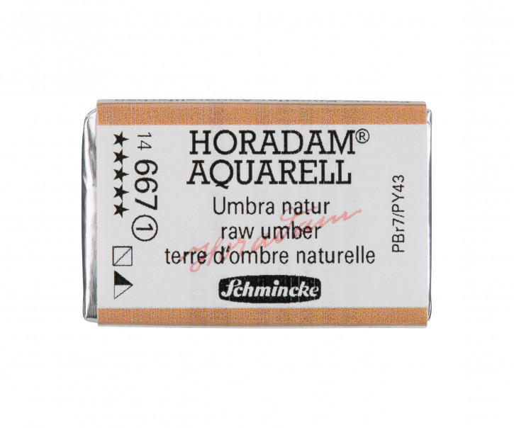 SCHMINCKE HORADAM® Feinste Künstler-Aquarellfarben, Umbra Natur 667, 1/1 Näpfchen