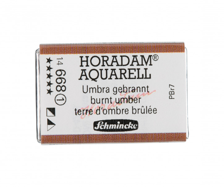 SCHMINCKE HORADAM® Feinste Künstler-Aquarellfarben, Umbra gebrannt 668, 1/1 Näpfchen