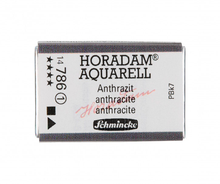 SCHMINCKE HORADAM® Feinste Künstler-Aquarellfarben, Anthrazit 786, 1/1 Näpfchen