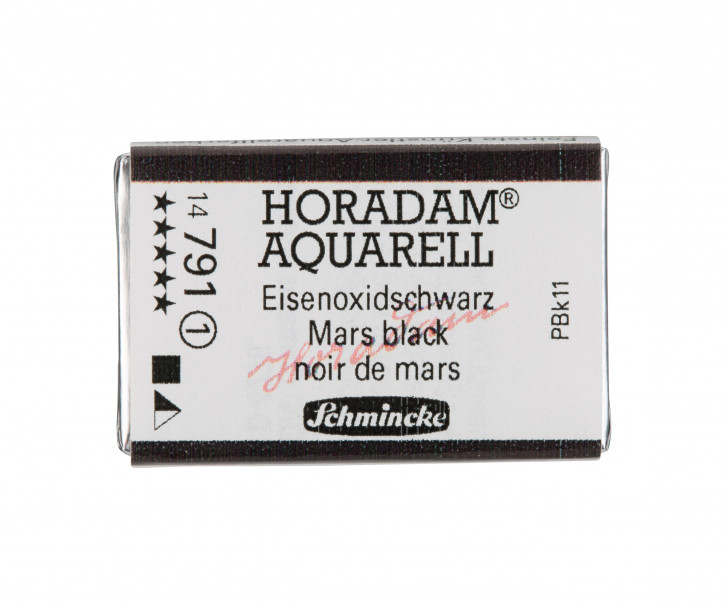 SCHMINCKE HORADAM® Feinste Künstler-Aquarellfarben, Eisenoxidschwarz 791, 1/1 Näpfchen