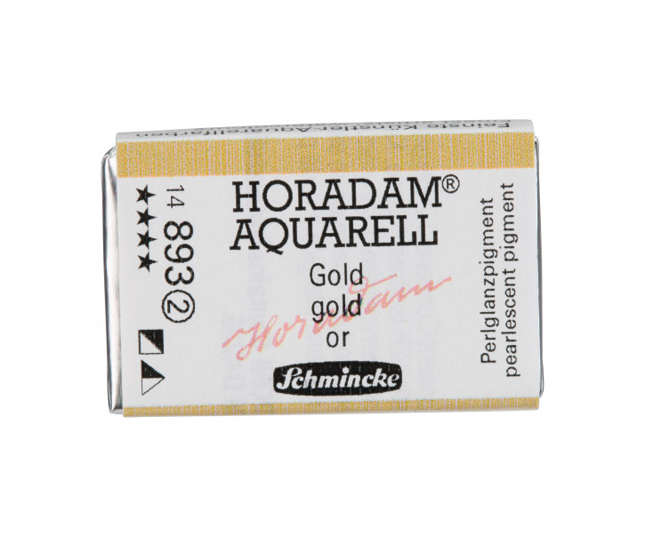 SCHMINCKE HORADAM® Feinste Künstler-Aquarellfarben, Gold 893, 1/1 Näpfchen