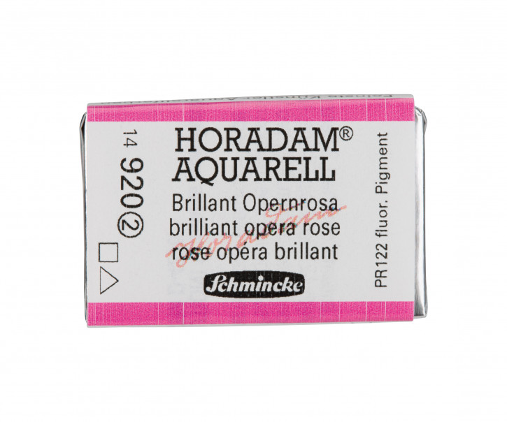 SCHMINCKE HORADAM® Feinste Künstler-Aquarellfarben, Brillant Opernrosa 920, 1/1 Näpfchen