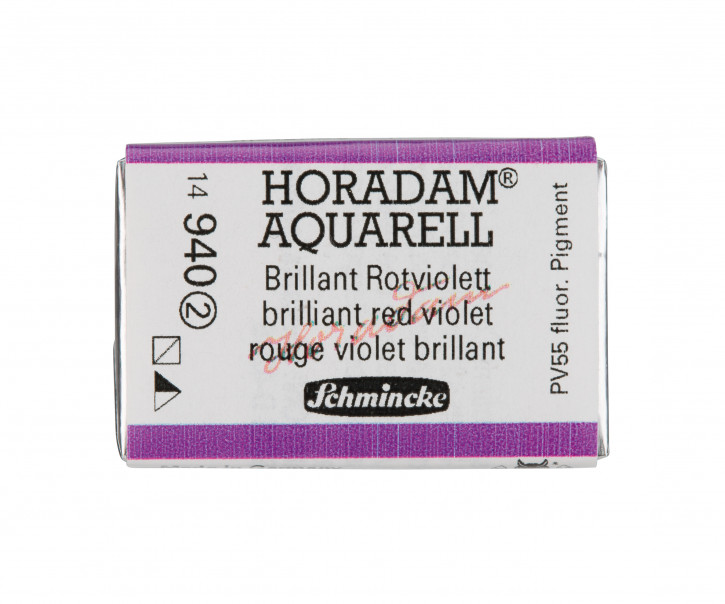 SCHMINCKE HORADAM® Feinste Künstler-Aquarellfarben, Brillant Rotviolett 940, 1/1 Näpfchen