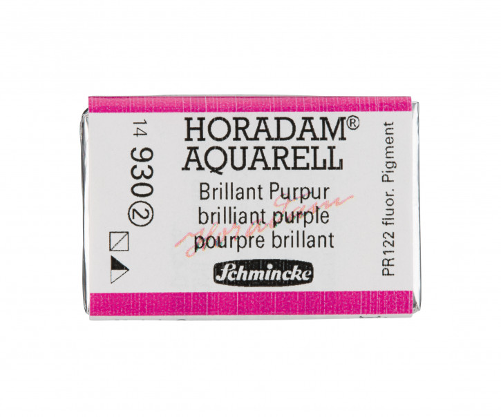 SCHMINCKE HORADAM® Feinste Künstler-Aquarellfarben, Brillant Purpur 930, 1/1 Näpfchen