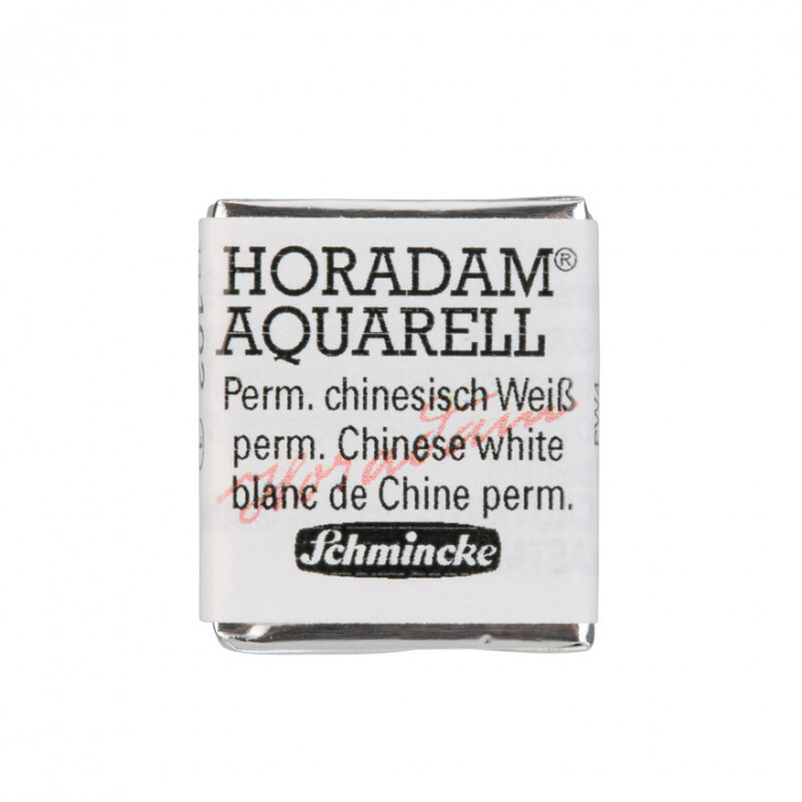 SCHMINCKE HORADAM® Feinste Künstler-Aquarellfarben, Permanent chinesisch Weiß 102, 1/2 Näpfchen