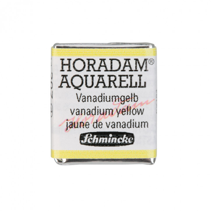 SCHMINCKE HORADAM® Feinste Künstler-Aquarellfarben, Vanadiumgelb 207, 1/2 Näpfchen